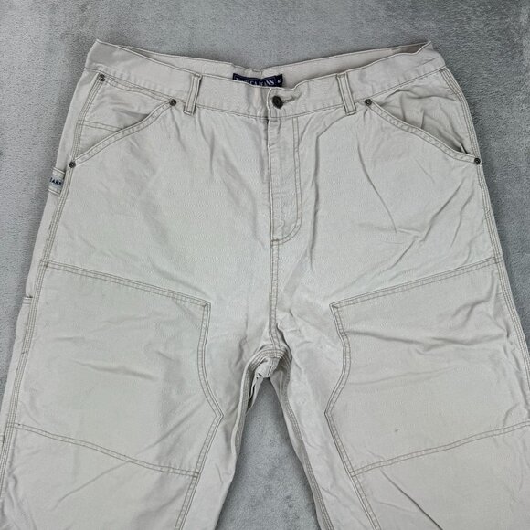 Vintage Nautica Jeans Mens Double Knee Y2K Carpenter Canvas Pants Cargo Casual - Picture 9 of 12